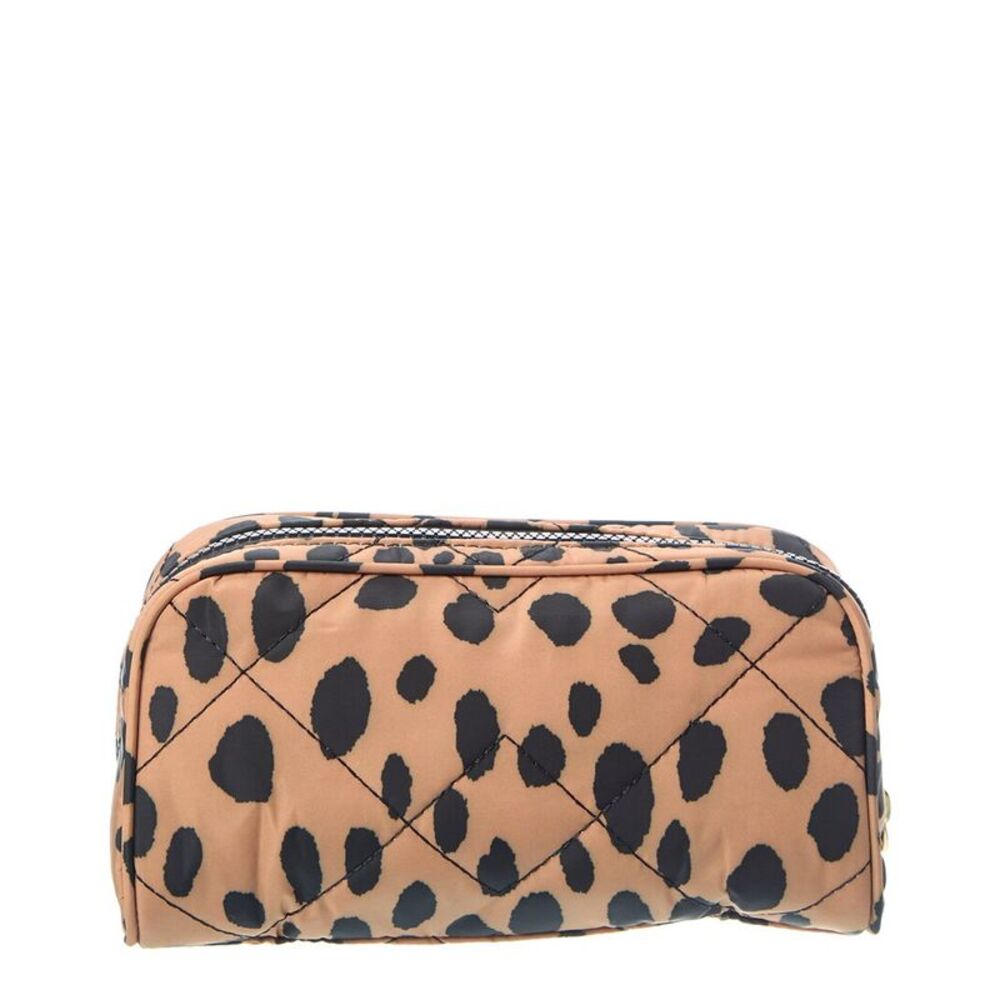 Marc Jacobs Cheetah Quilted Slgs Cosmetic Case, Black - Picture 2 of 4